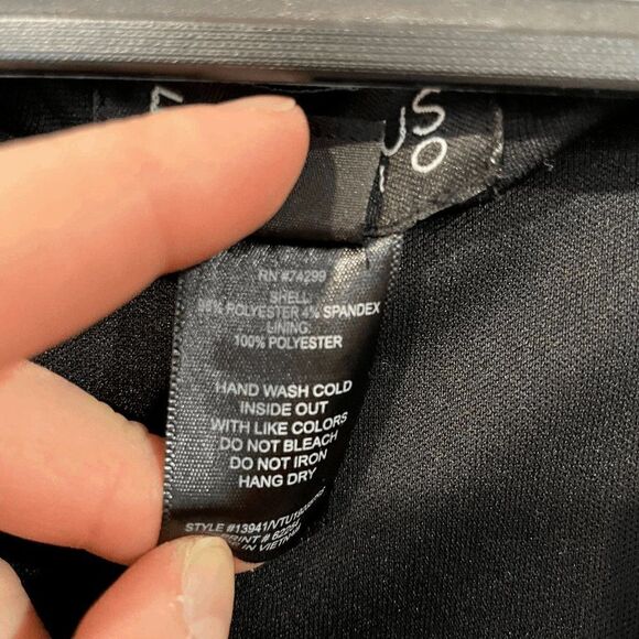 Enfocus Studio Womens Wrap Elbow Sleeve Belted Tweed Dress Gray Black Size 12 - Picture 3 of 9